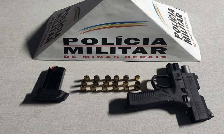 Durante Operação Protetores, Polícia Militar apreende uma pistola 380,Machado