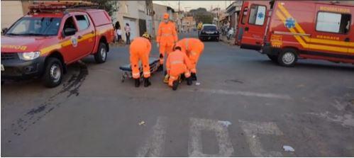 Acidente deixa ciclista ferido em Alfenas.